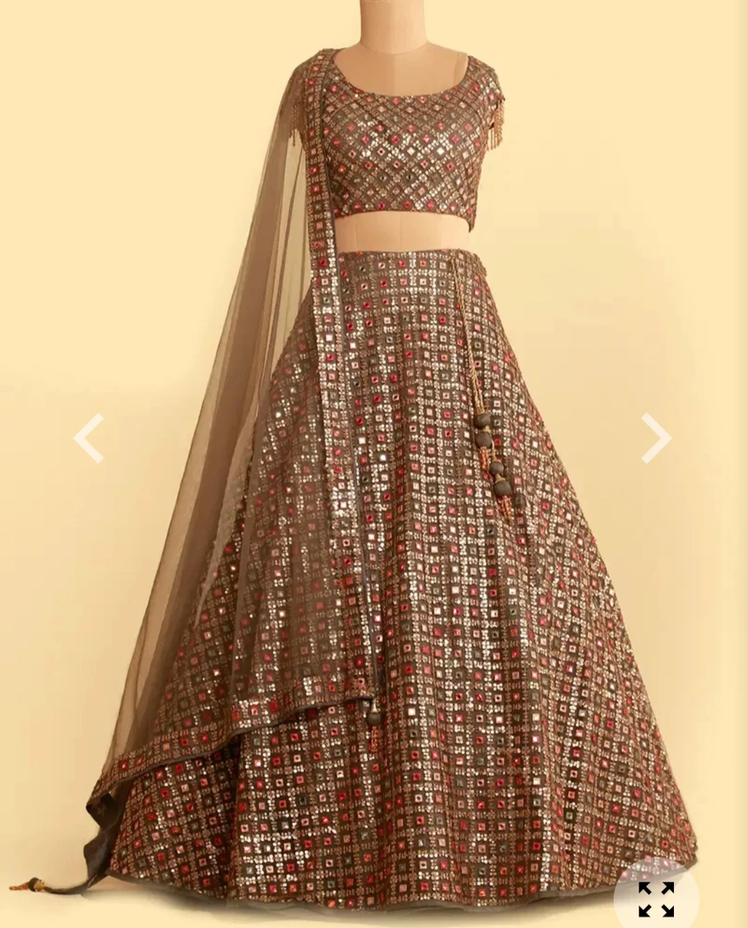 Sequin Embellished Lehenga Choli Set