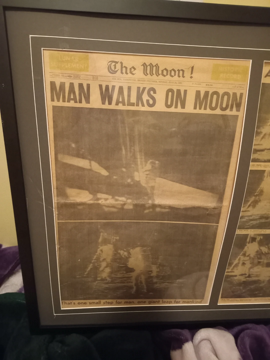 Man on Moon Vancouver Sun Newspaper - photo 4