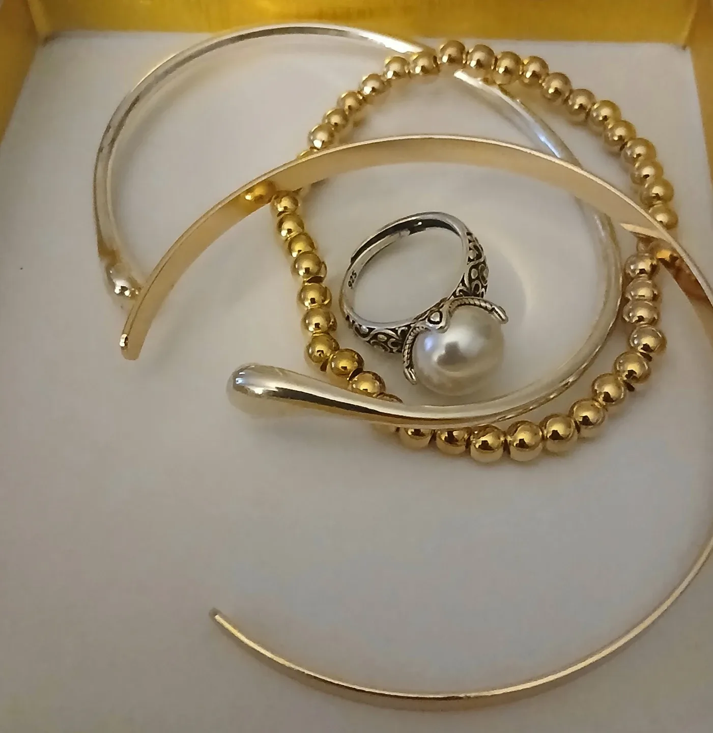 Silver & Gold Jewellery Set