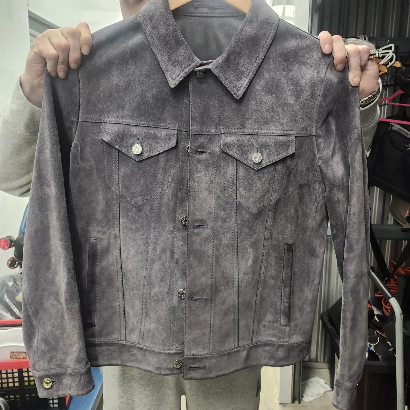 John Varvatos U.S.A. Suede Jacket - Size S - photo 2