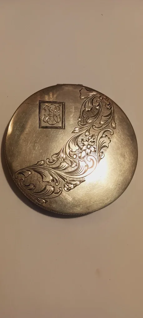 Gorgeous Vintage Sterling Silver 925 Compact Powder Case
