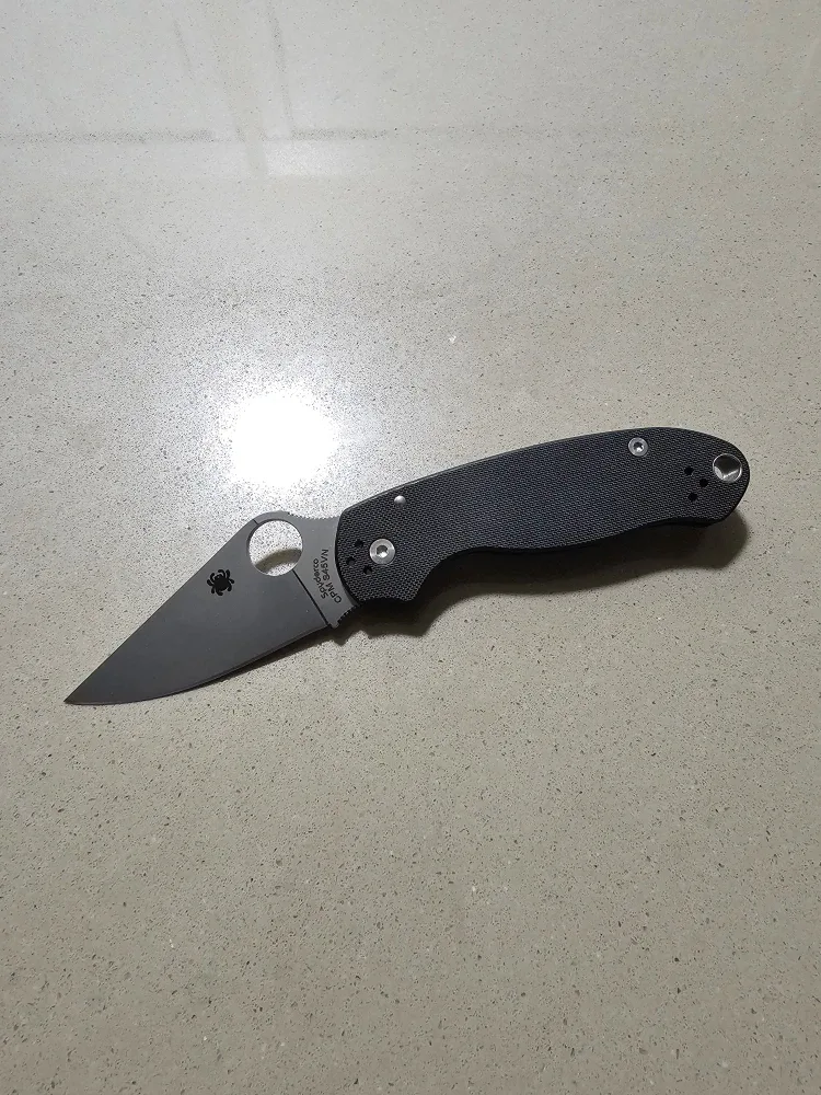 Spyderco Para 3 Folding Knife, S45VN, G10 Black