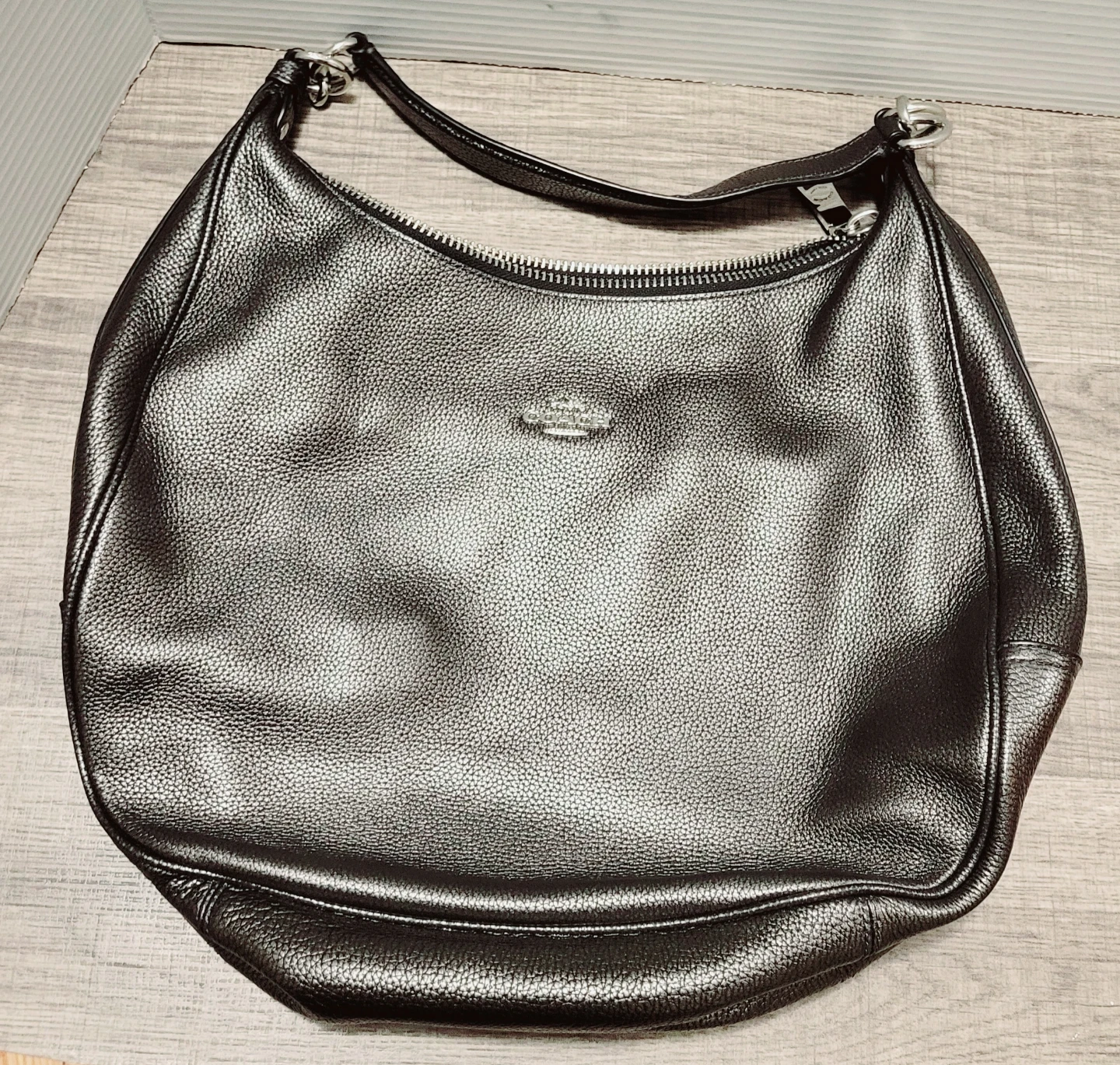 Coach Black Leather Shoulder Bag Like new