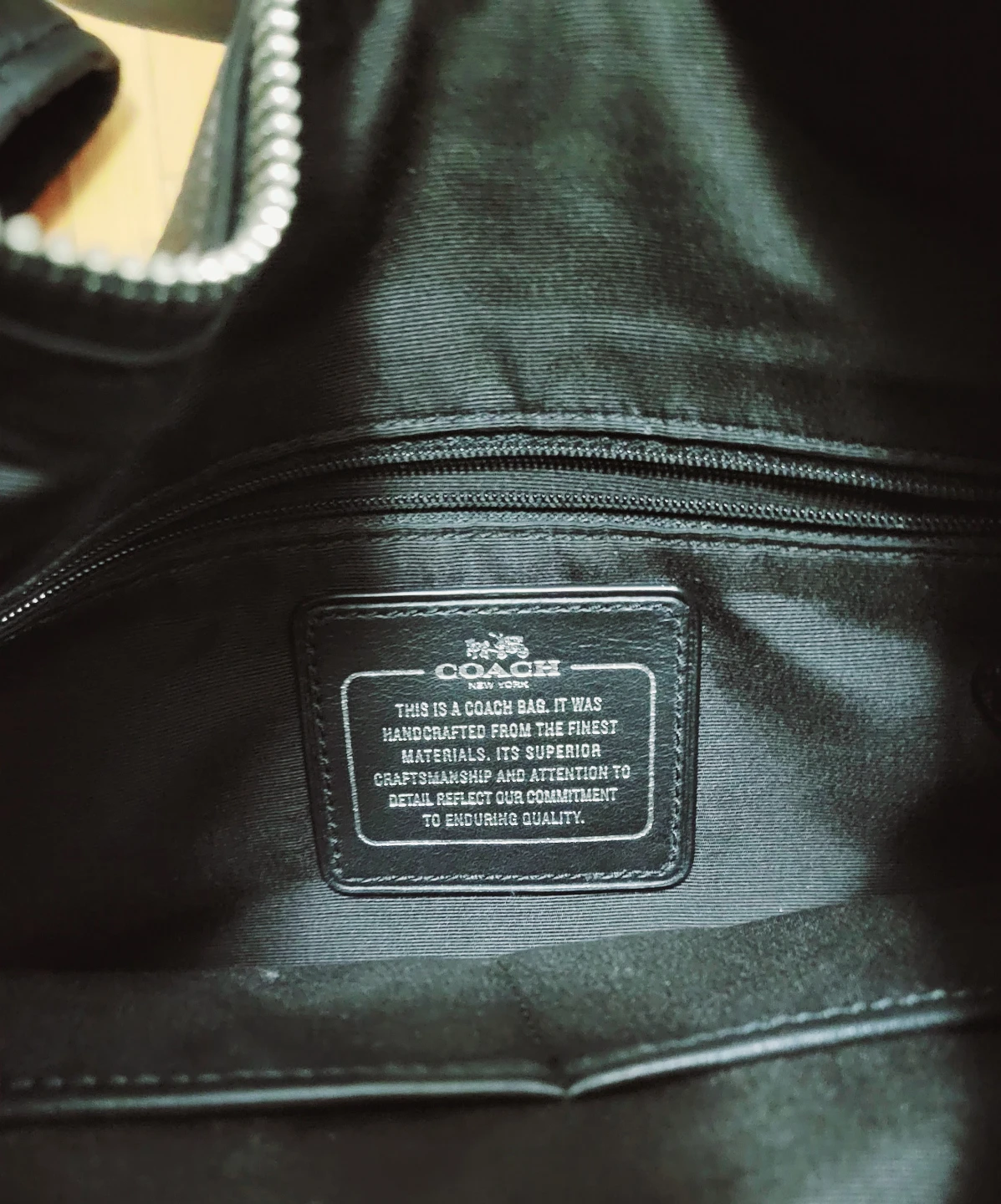 Coach Black Leather Shoulder Bag Like new - photo 2