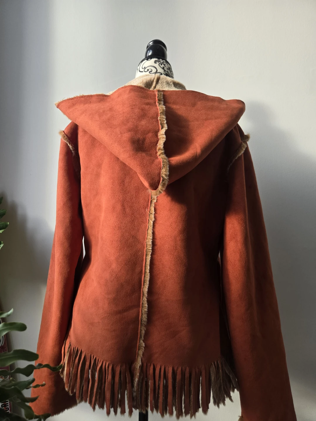 Orange Sherling Hooded Sweater - photo 5