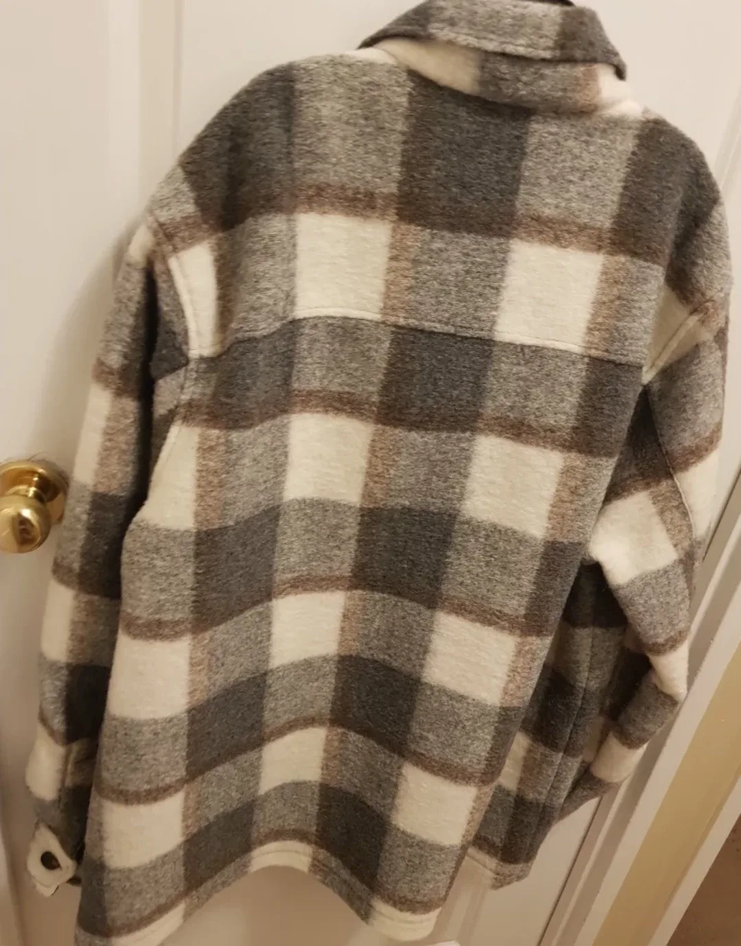 MNG Man Plaid Wool Blend Overshirt - Size XL image indicator(6)