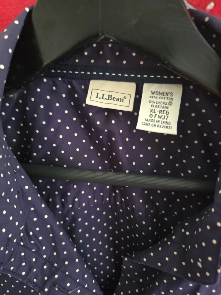 L.L.Bean Women's XL Polka Dot Shirt  #Cleanout image indicator(2)