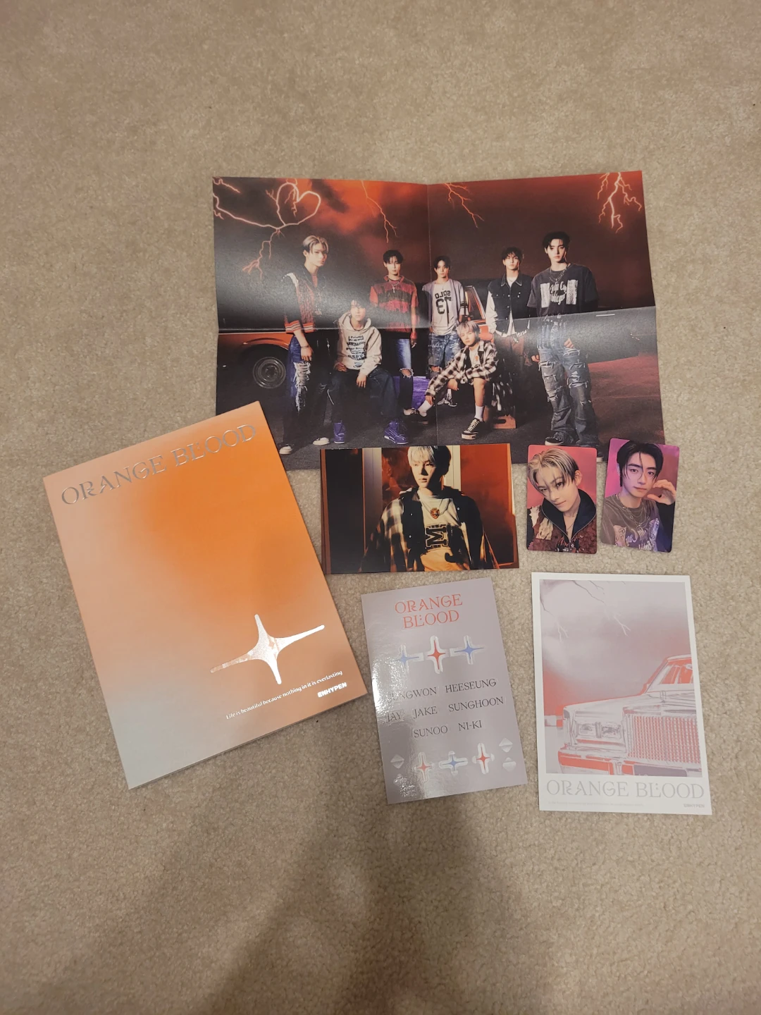 ENHYPEN Orange Blood Album + Photocards