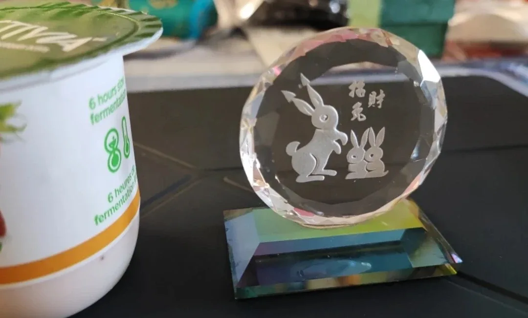 #Cleanout 🆕Crystal Rabbit Figurine with Box image indicator(2)