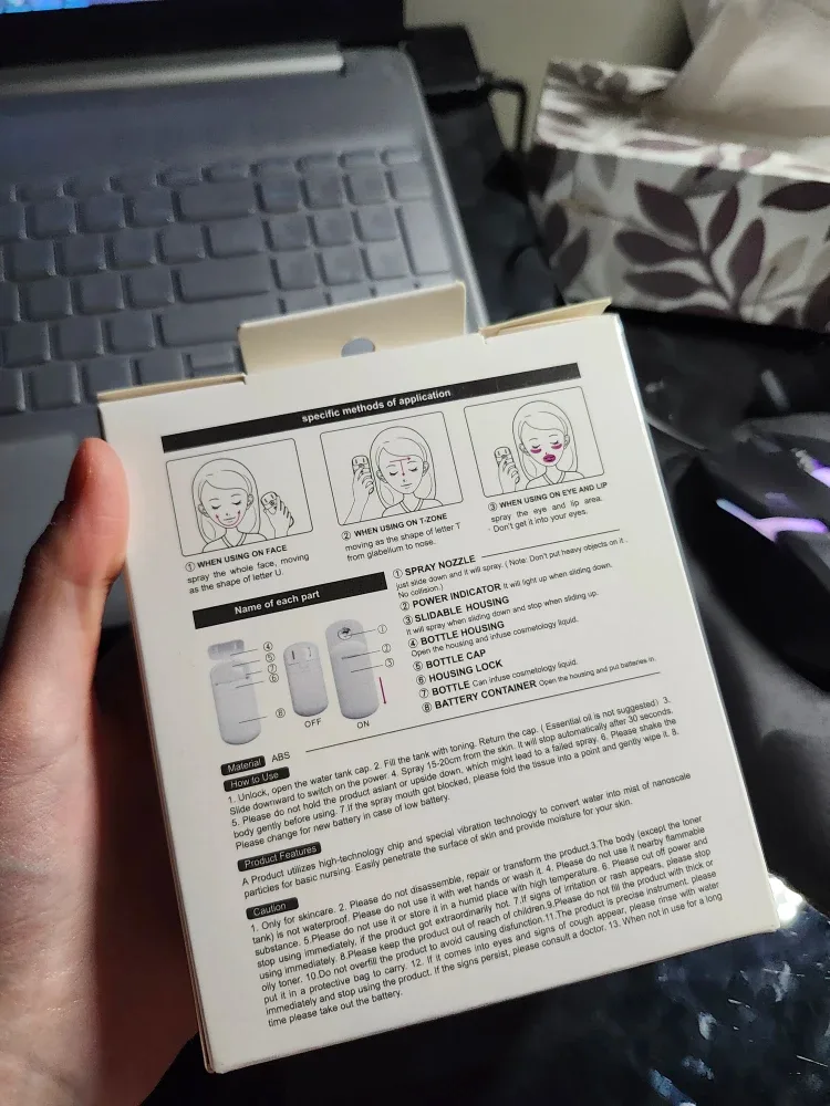 New Miniso Mini Moisturizing Portable Facial Sprayer image indicator(2)