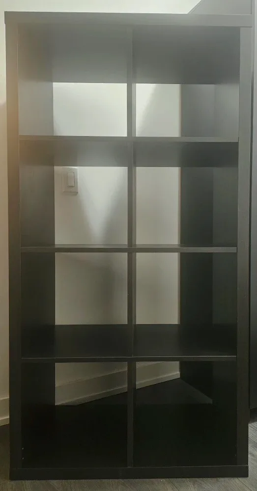 *MUST SELL BY TOMORROW*  IKEA Kallax Shelf Unit - Black-Brown image indicator(2)