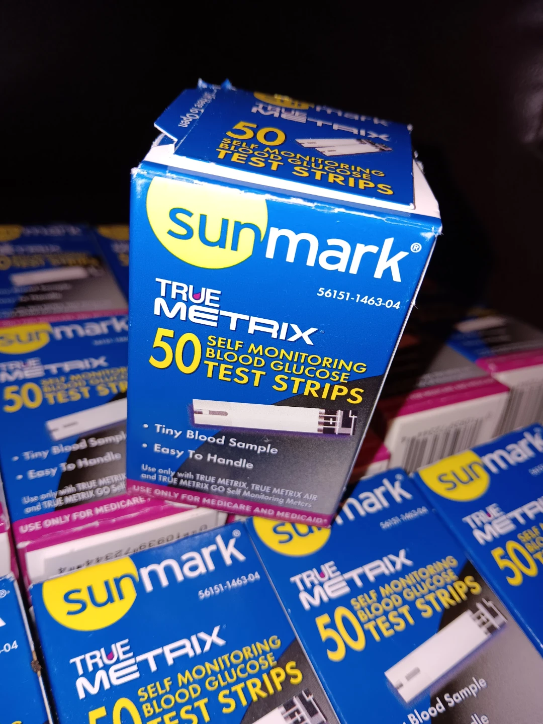 21 Sunmark True Metrix Blood Glucose Test Strips EXPIRED SEALED!