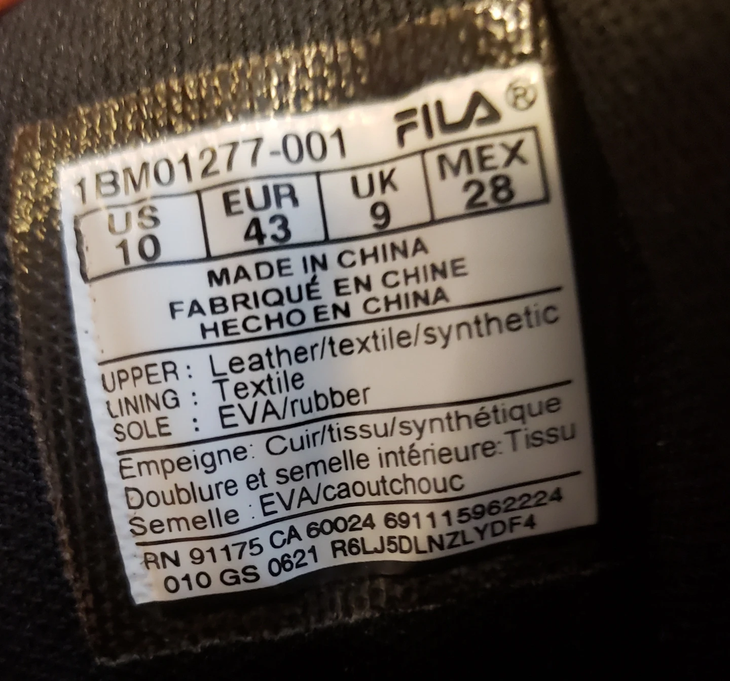 FILA Men's Black Leather/Synthetic Boots - Size 10 - photo 5