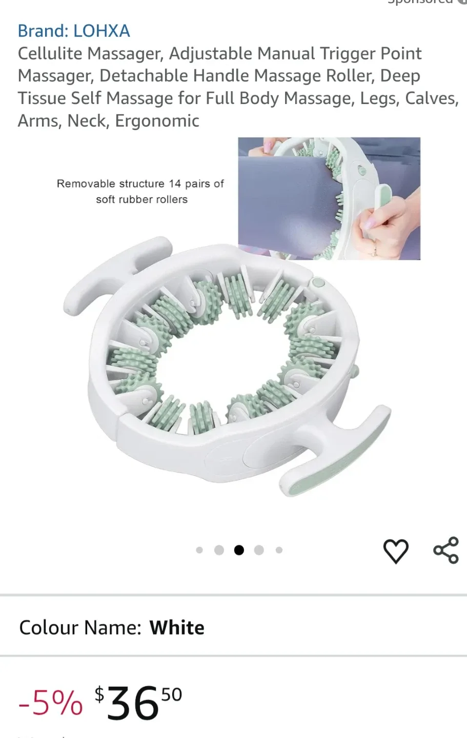 Cellulite Massager - Green