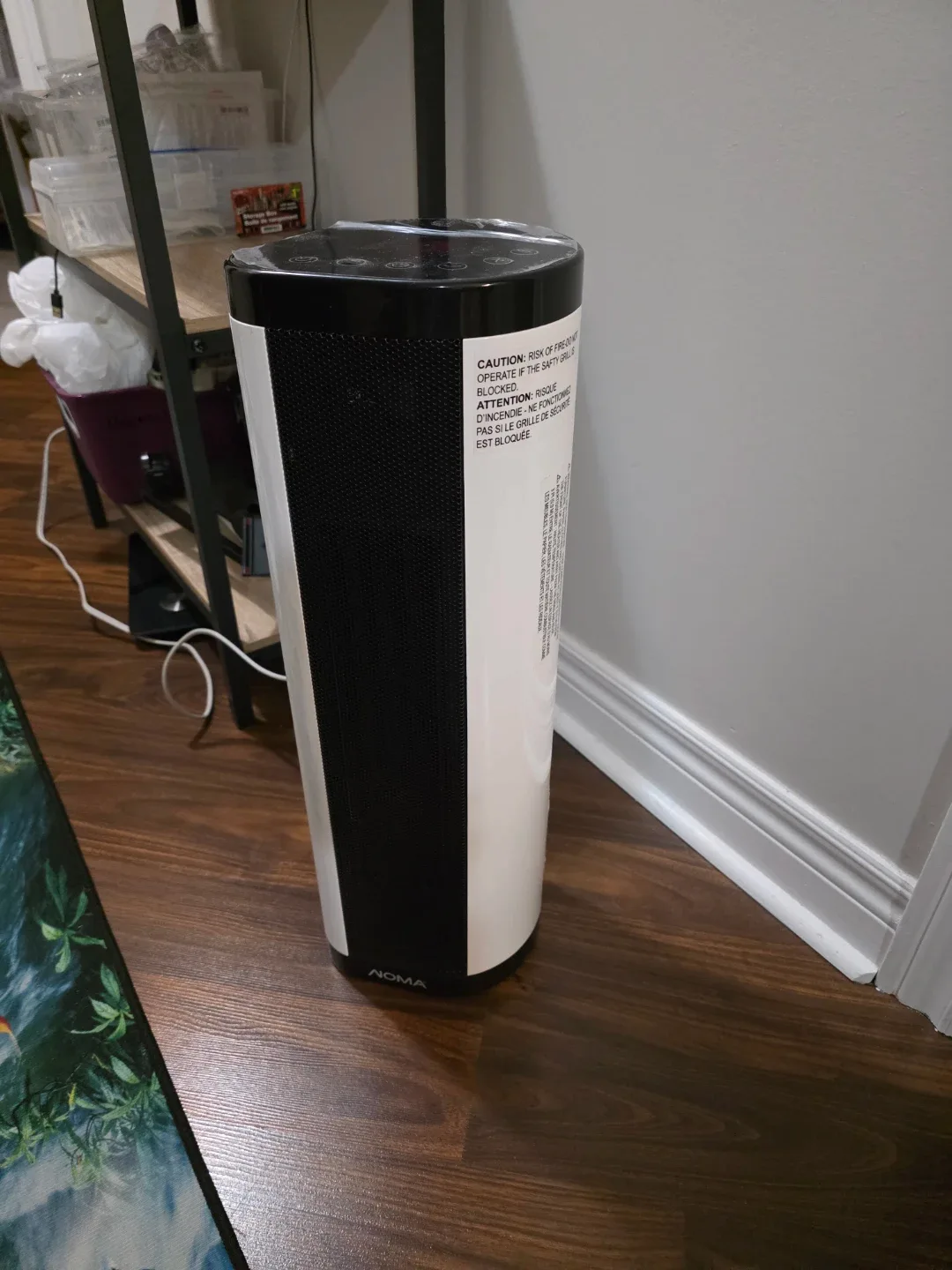 NOMA Tower Ceramic Heater w/Thermostat