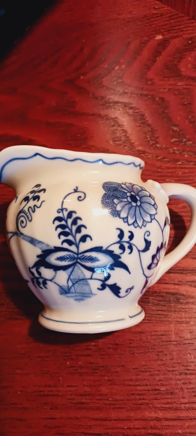 BLUE DANUBE JAPAN FINE PORCELAIN CREAMER & SUGAR BOWL - photo 4