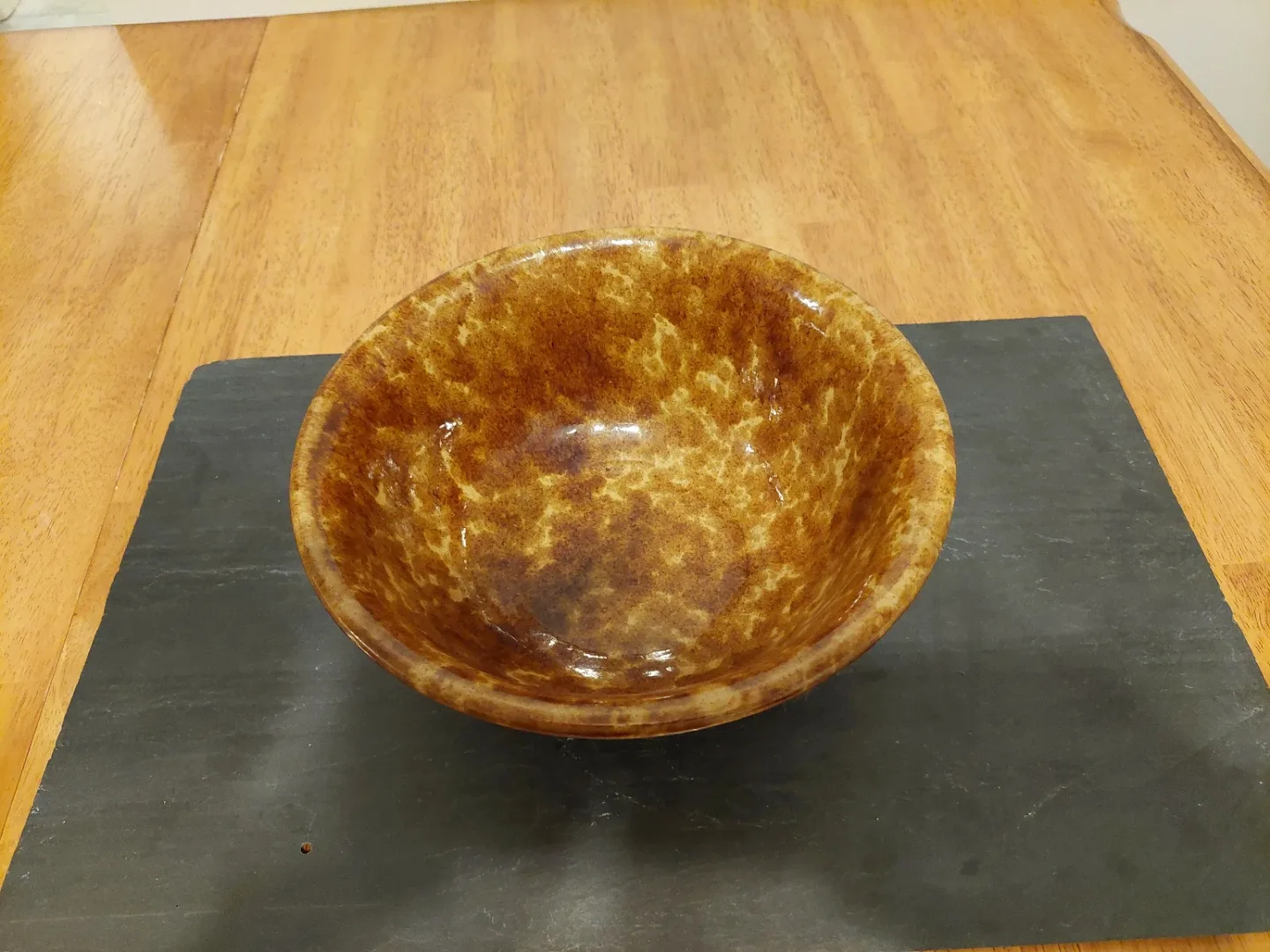 Vintage Brown Speckled Bowl image indicator(2)