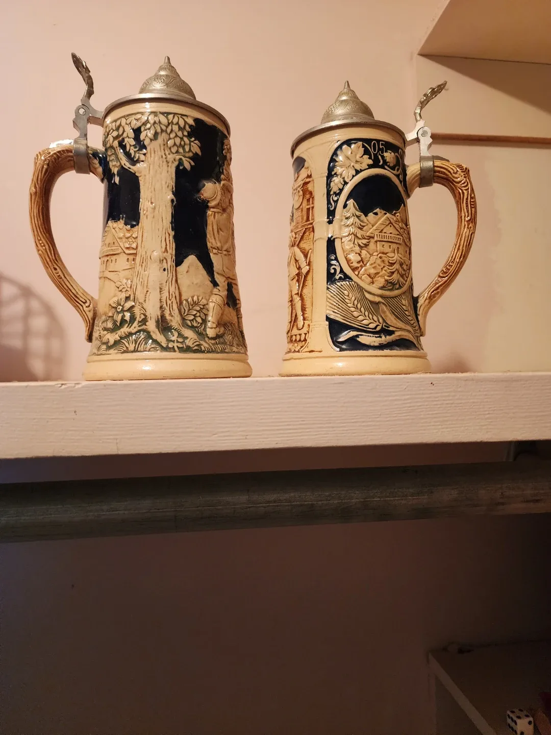 Vintage Decorative Beer Steins