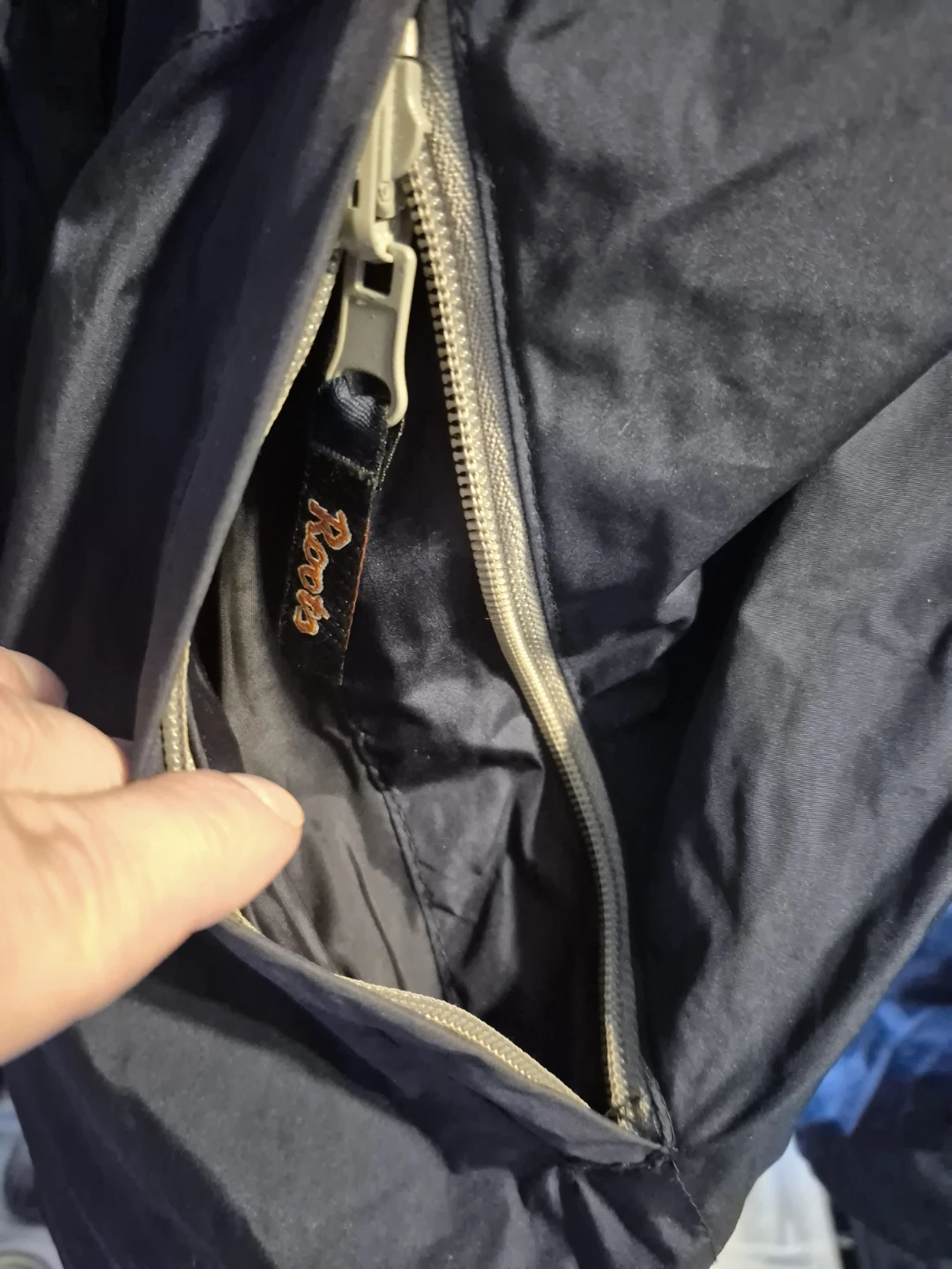 Roots Navy Blue Rain Jacket Vintage - XS - photo 5