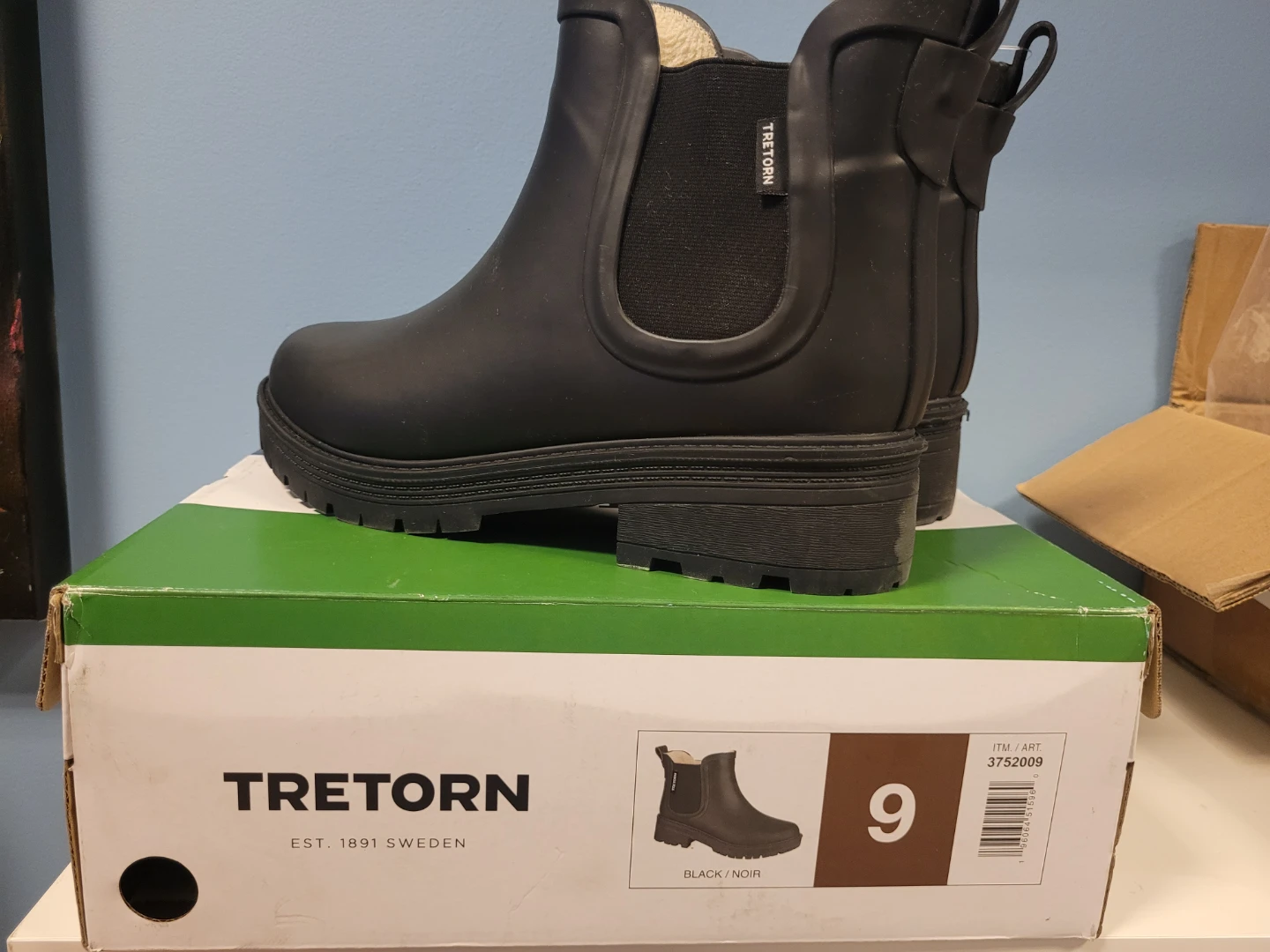 TRETORN Women's Black Rubber Boots (Size 9) - NEW!!! - photo 4