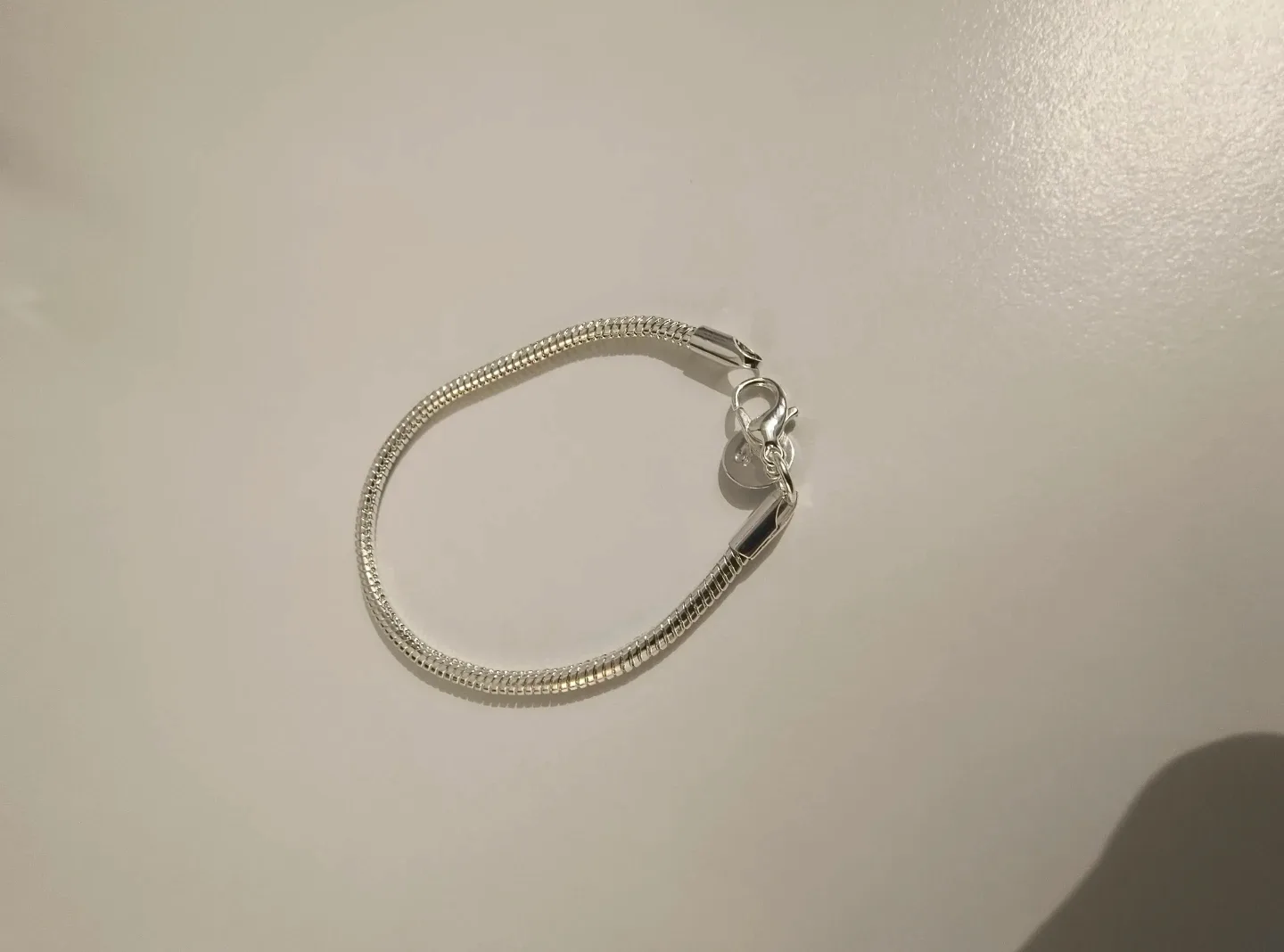 925 Sterling Silver Snake Chain Bracelet (Unisex) image indicator(2)