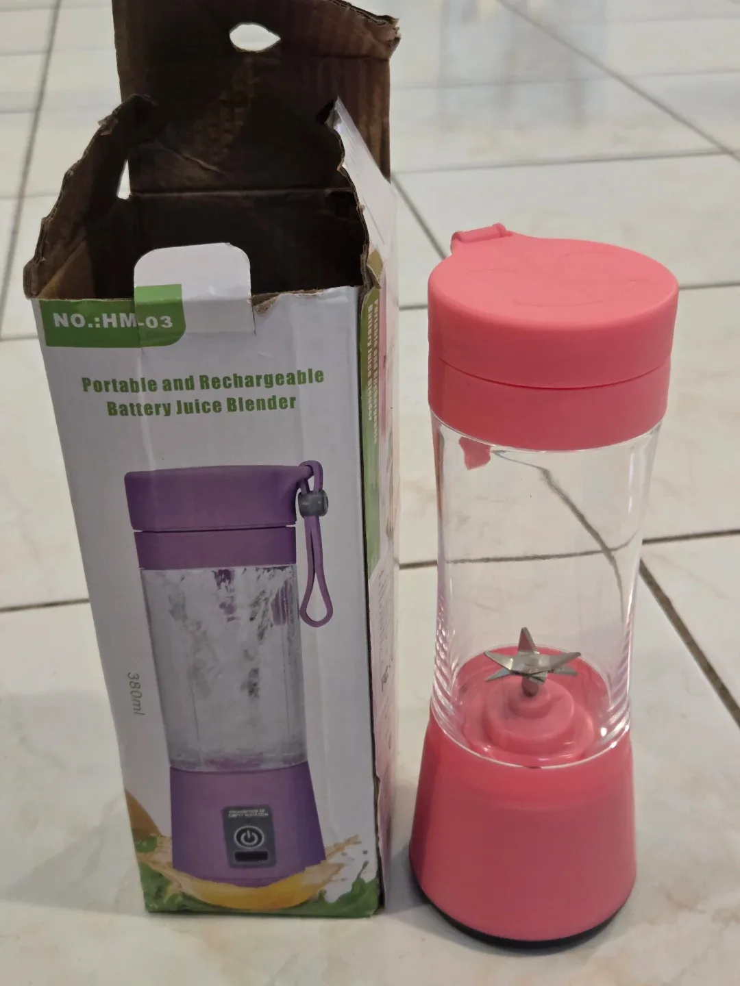Portable Rechargeable Juice Blender - Pink
