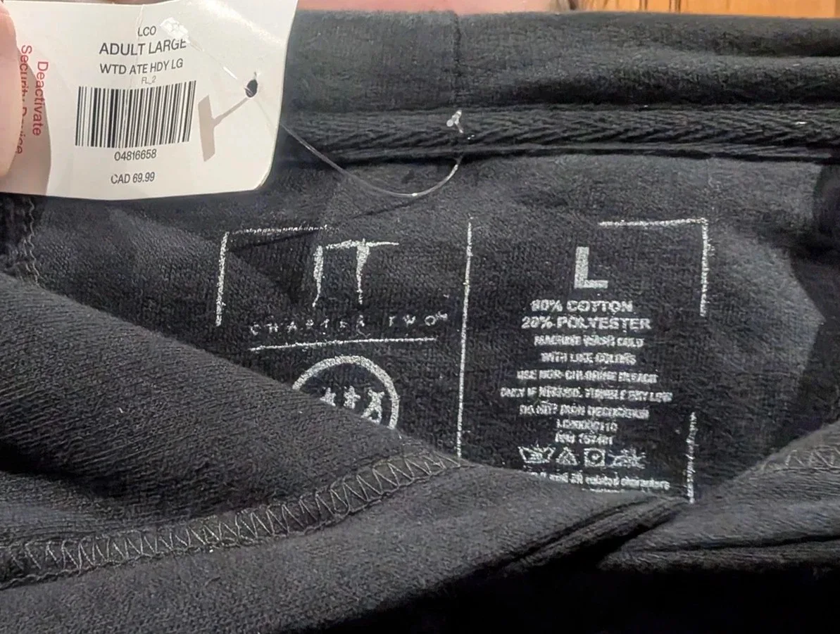 #Cleanout IT Chapter Two Black Hoodie - Adult Large image indicator(5)