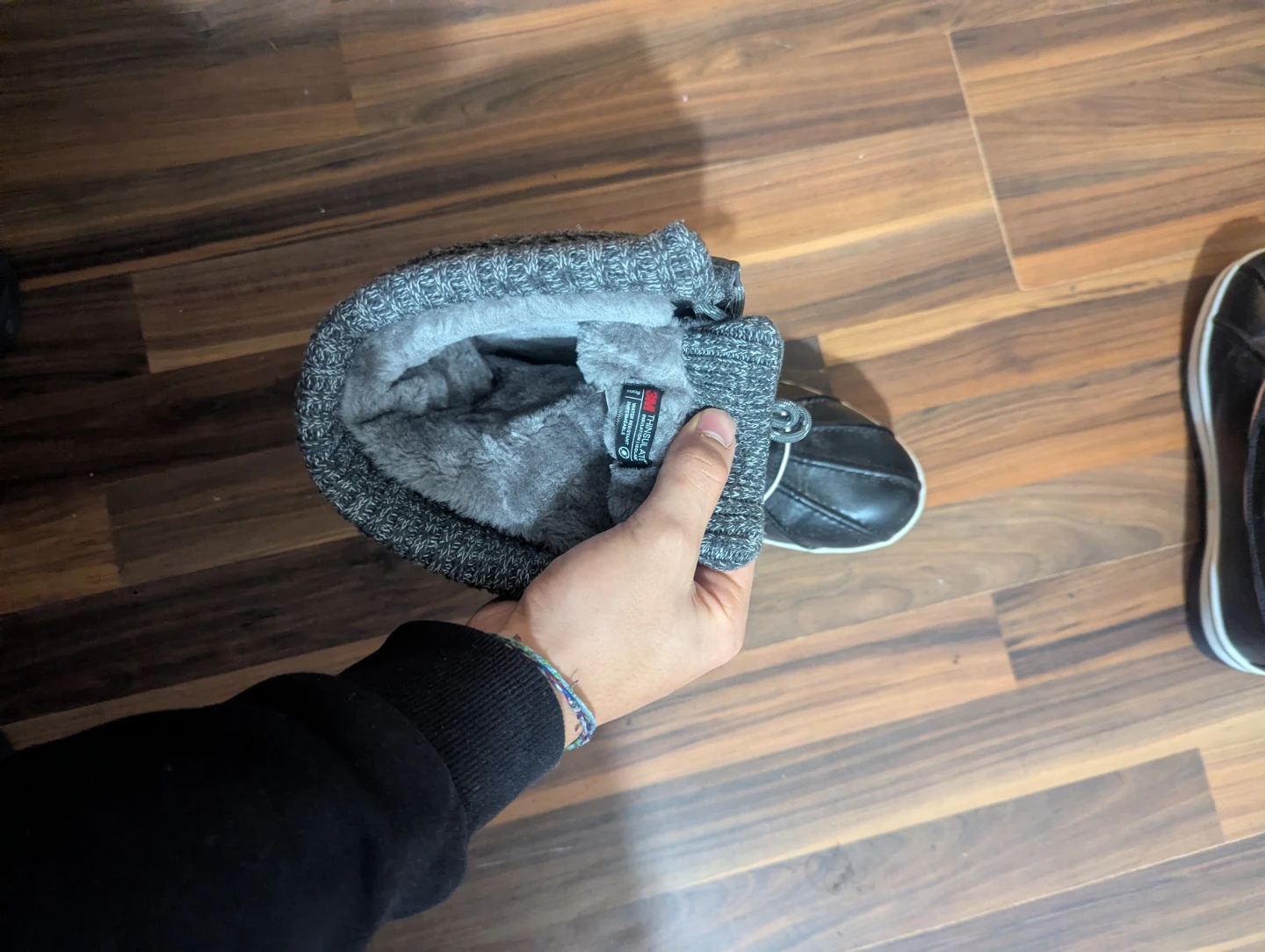 Black Winter Boots with Wool Inside - photo 5