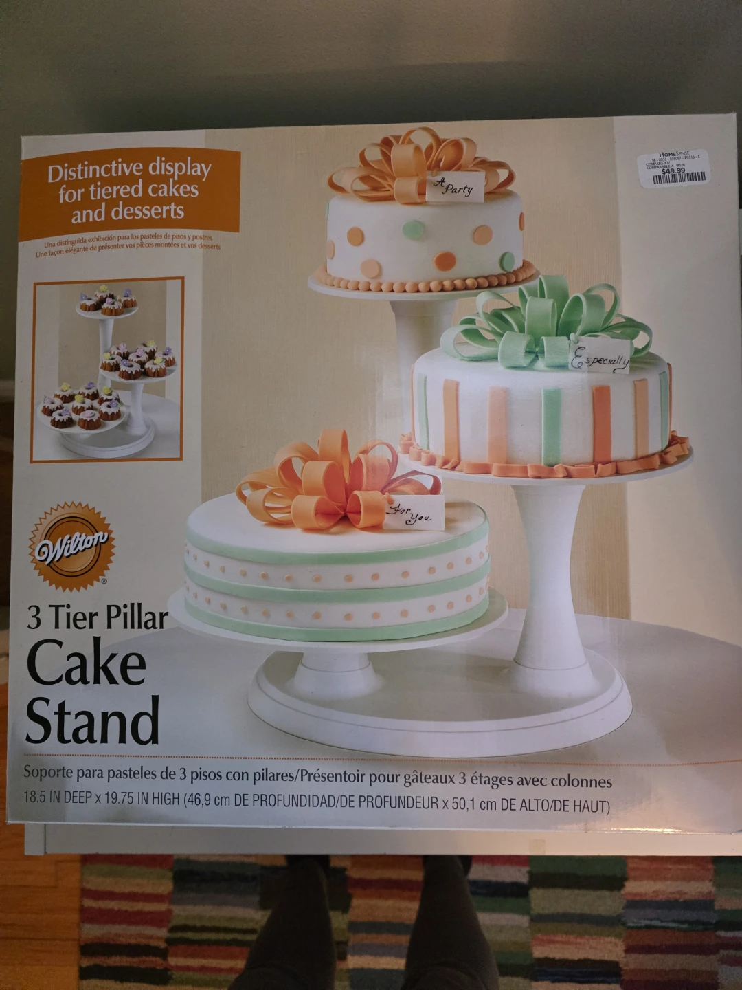 Wilton 3 Tier Pillar Cake Stand - New in Box! - photo 2
