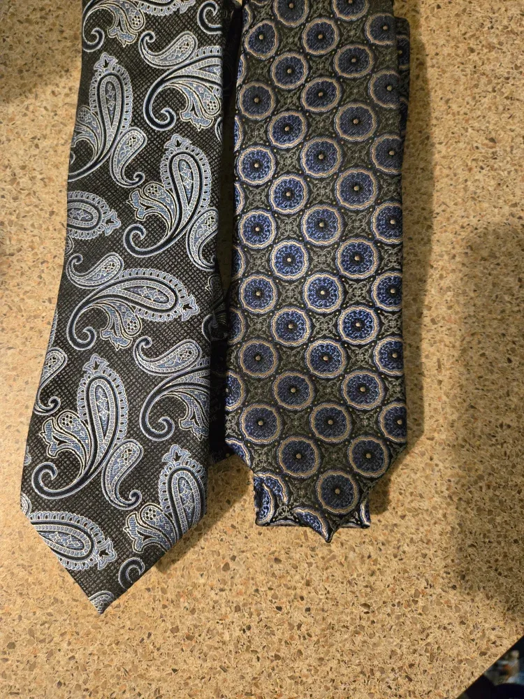 2 Never worn  Ties - Paisley & Floral designs