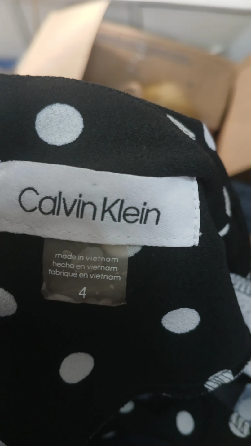 Calvin Klein Black Polka Dot Jumpsuit - Size 4 - photo 2