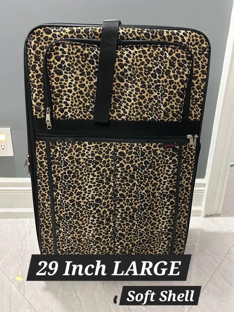 Leopard Print Luggage Set - 26" and 29" image indicator(4)