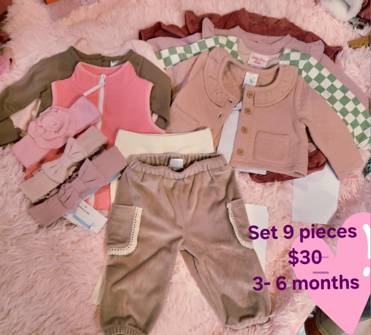 Baby Clothes Set - 9 Pieces - 3-6 Months