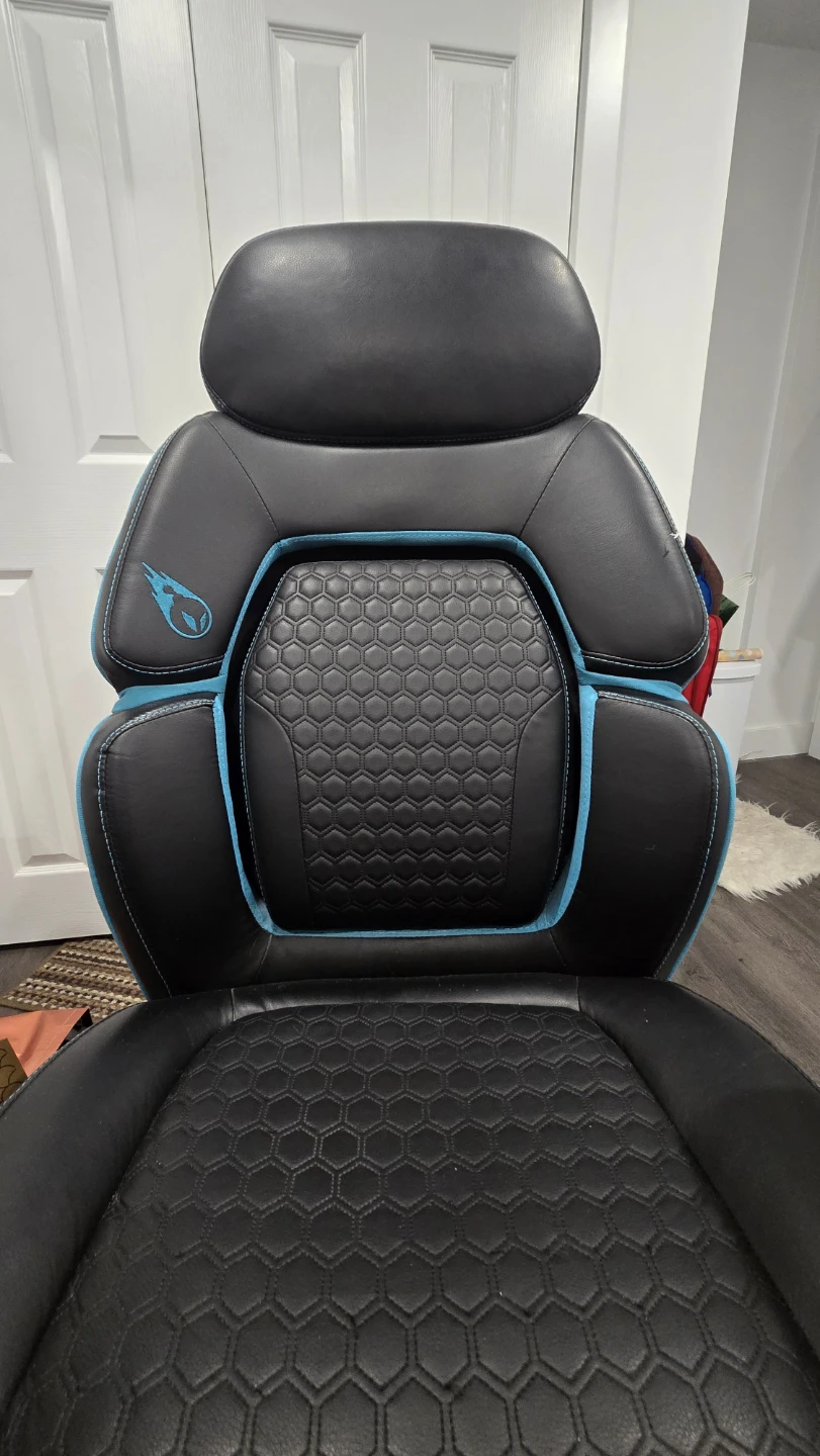 Work/Gaming Chair - Black with Blue Trim