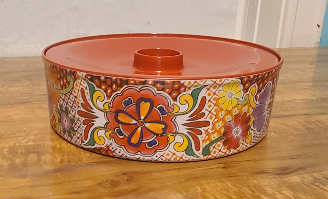Red Floral Serving Dishes Set - photo 2