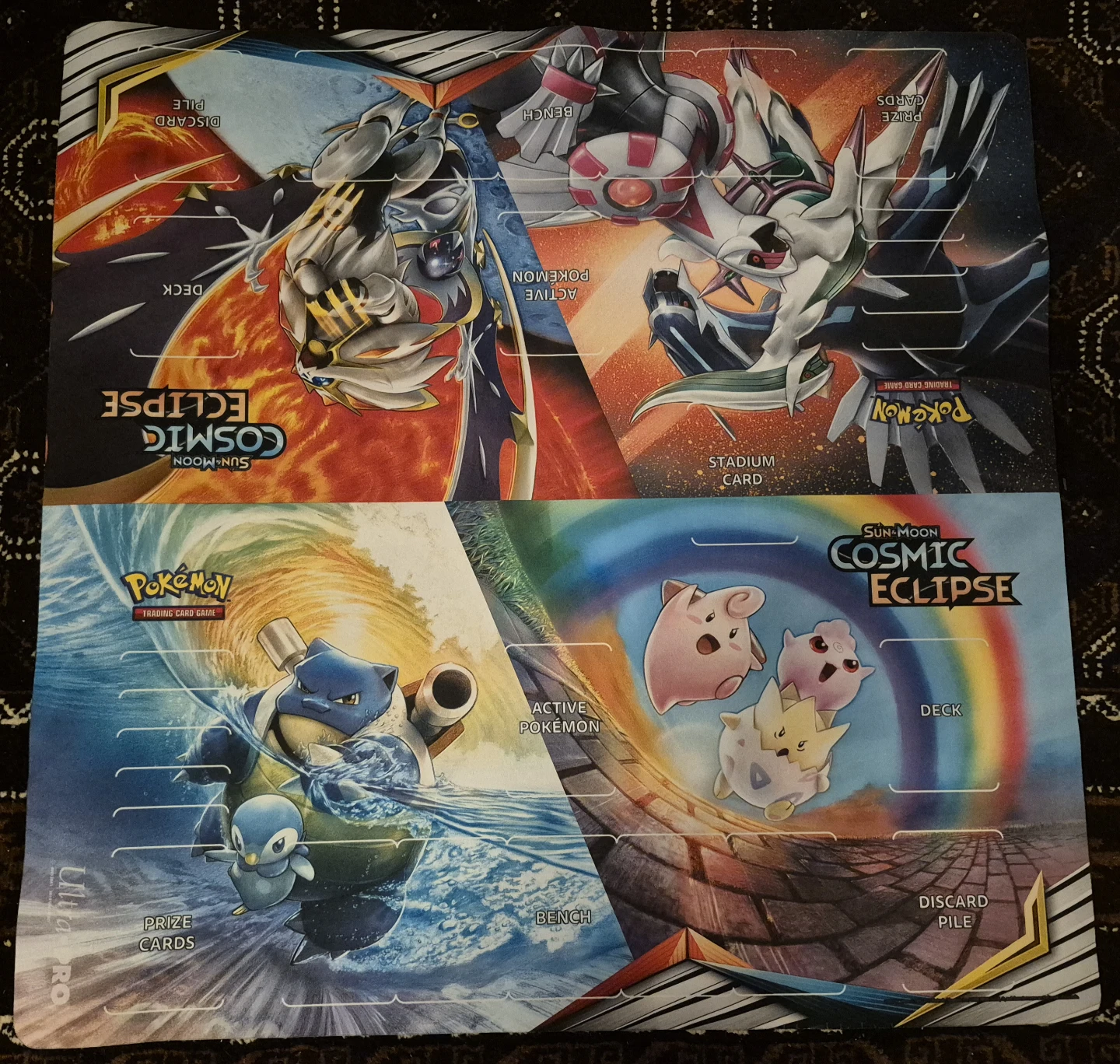 Pok cosmic eclipse 2 player playmat