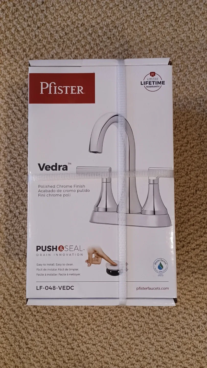 Pfister Vedra Polished Chrome Bathroom Faucet - New