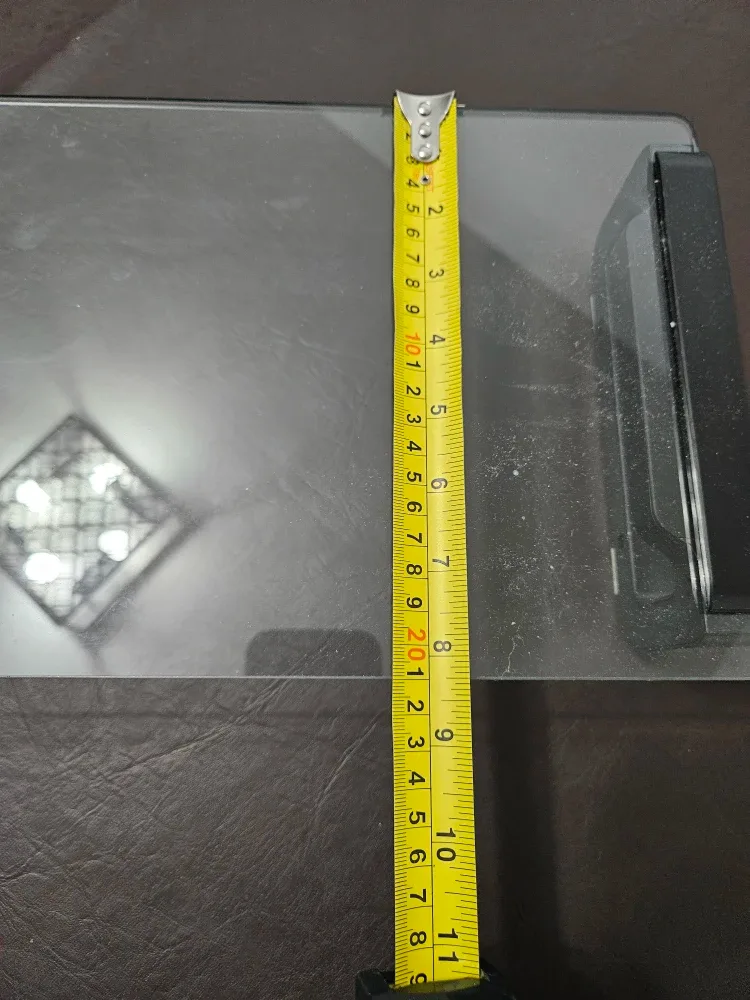 Glass Monitor Stand, Black Accents image indicator(4)