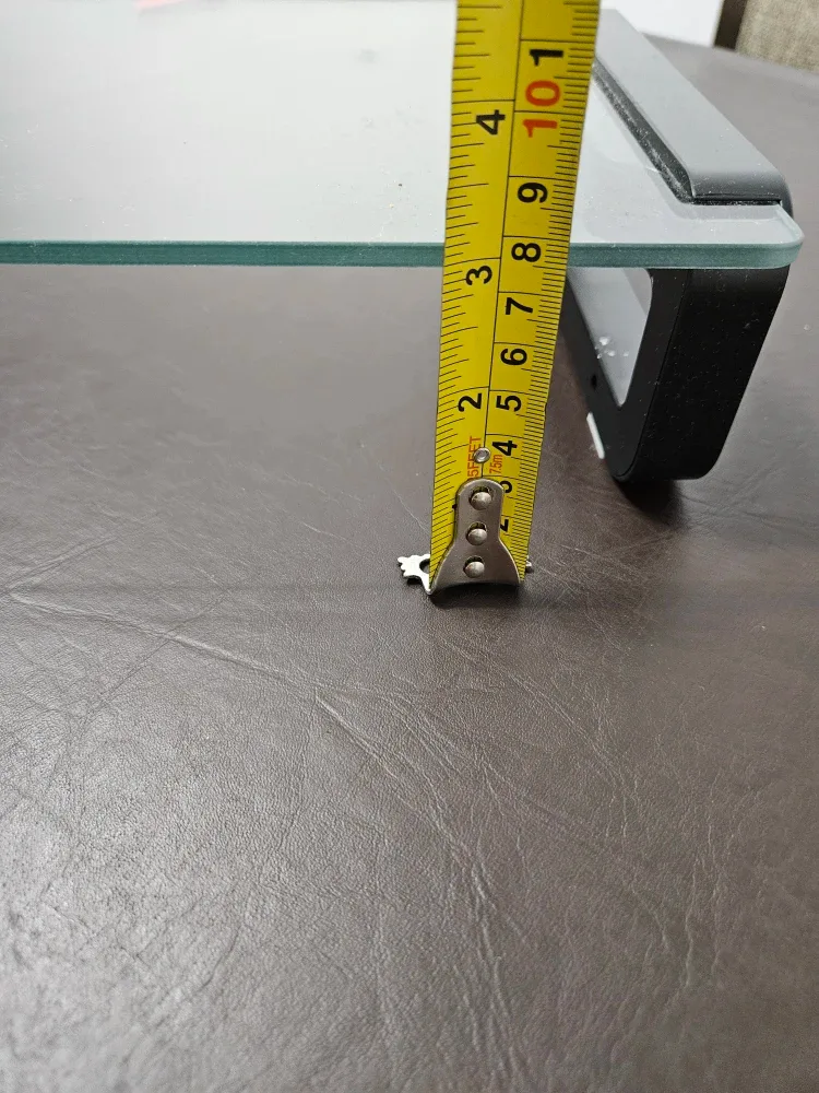 Glass Monitor Stand, Black Accents image indicator(5)