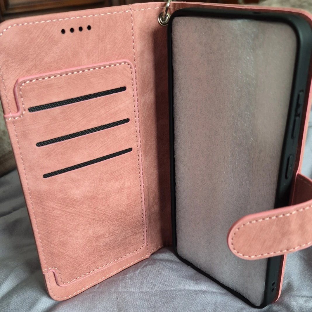 Samsung S25 plus Pink Wallet Phone Case - photo 2