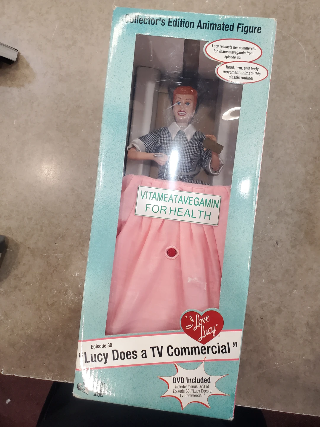 I Love Lucy "Lucy Does a TV Commercial" Animated Figure