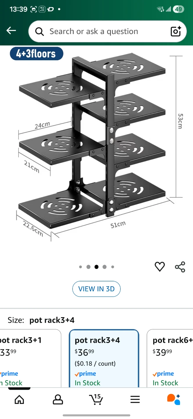 CASONNIK 7-Tier Pot Rack Organizer - NEW - photo 5