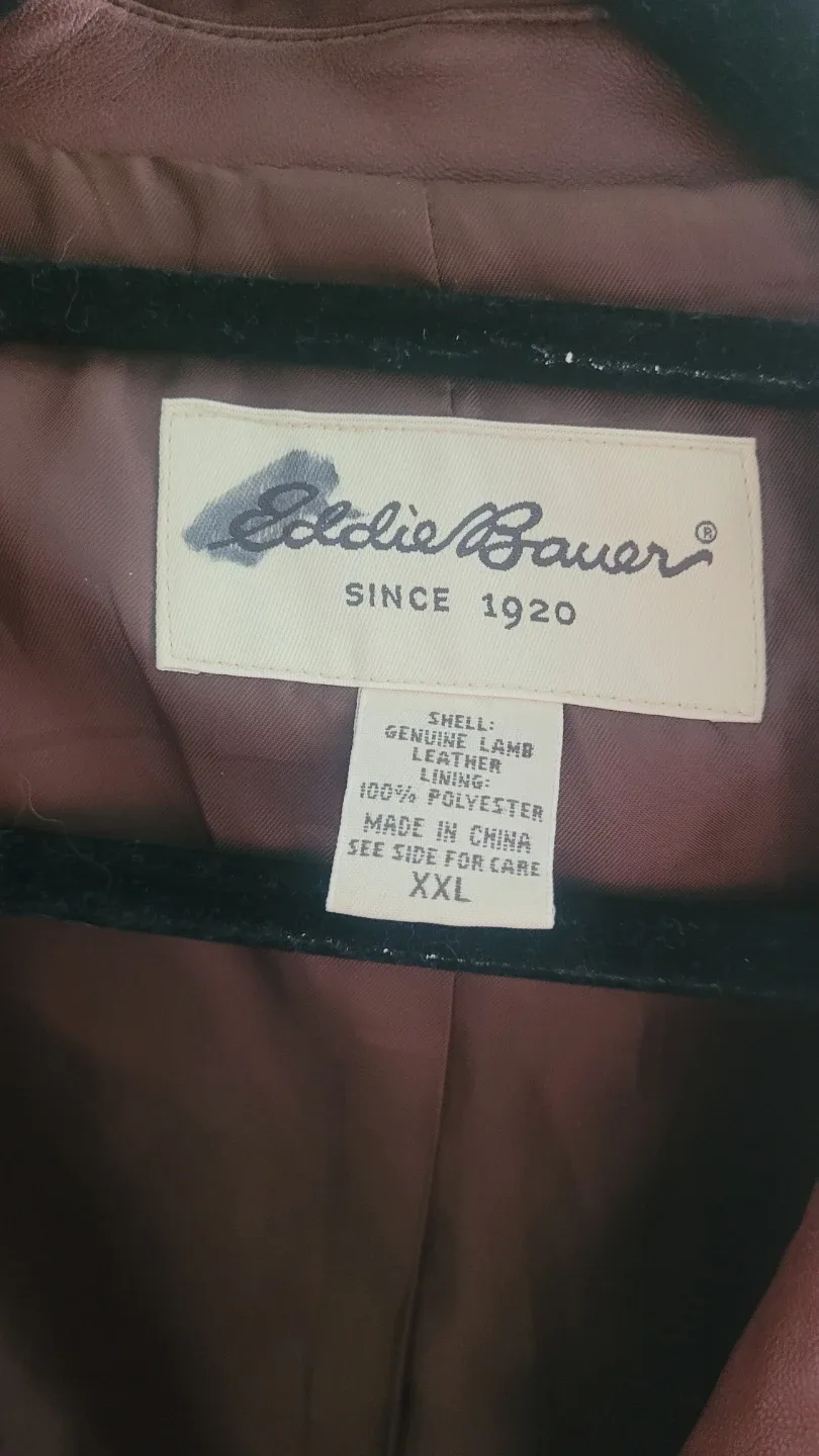 Eddie Bauer Genuine Lamb Leather Jacket - XXL