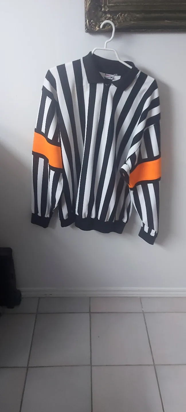 CCM Referee Striped Long Sleeve Shirt image indicator(2)