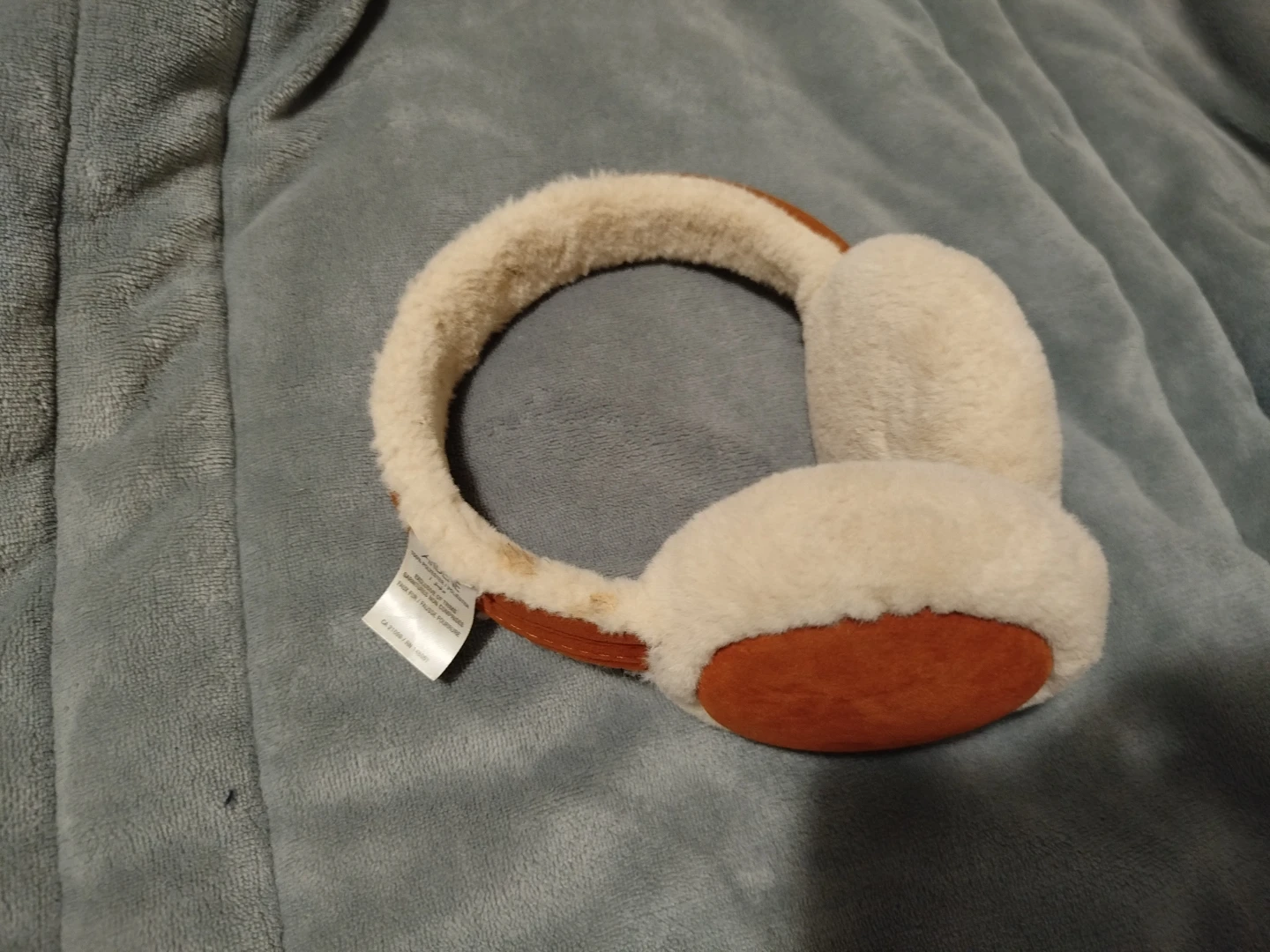 UGG Cream & Brown Earmuffs