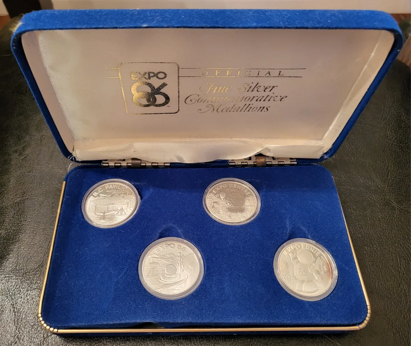 Expo 86 Official Fine Silver Commemorative Medallions Set