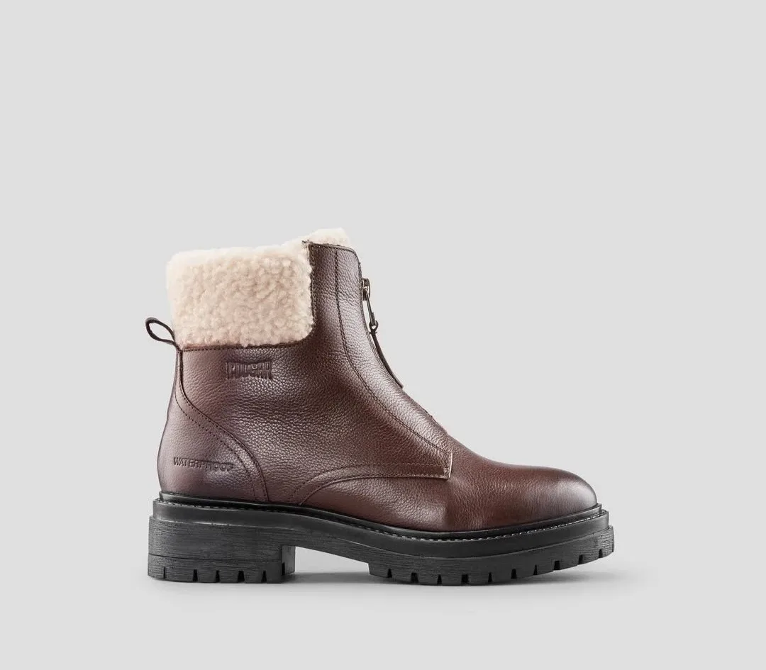 Brown Leather Winter Boots - Womens image indicator(7)