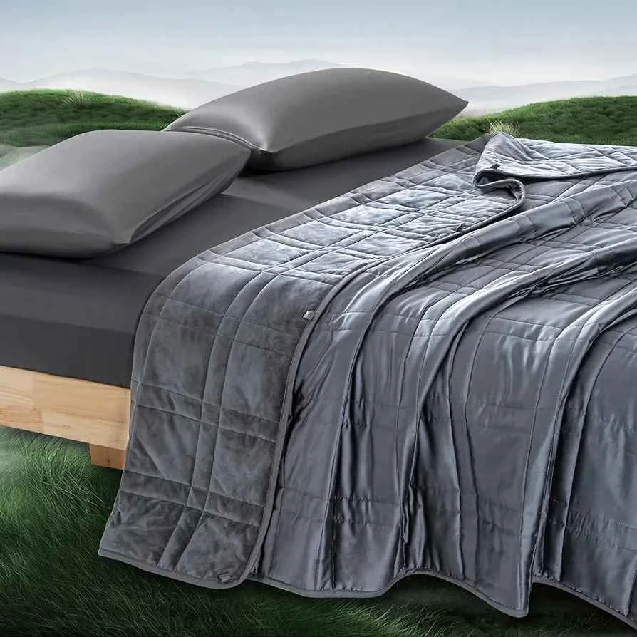 OMYSTYLE King Size Reversible Weighted Blanket 20lbs(88''x104'')