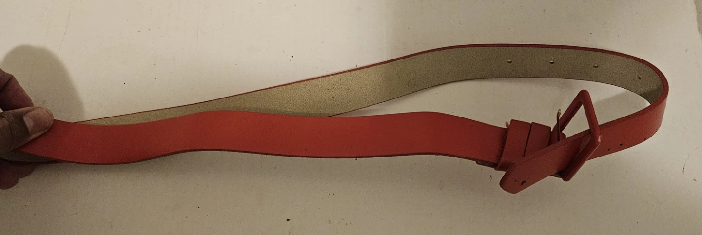 Red Leather Belt