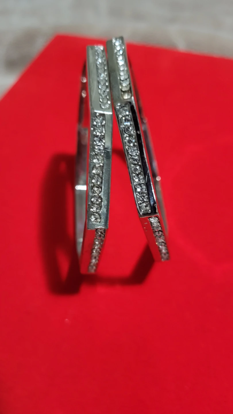 Silver Tone Octagon Bracelet Set - photo 2